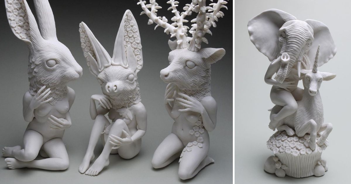 Fabulous Sculptures Of Human Animal Hybrids By Crystal Morey Sharecover