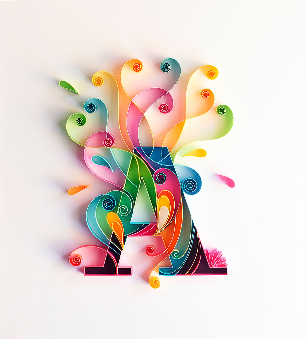 Gorgeous Quilled Typography By Sabeena Karnik 13