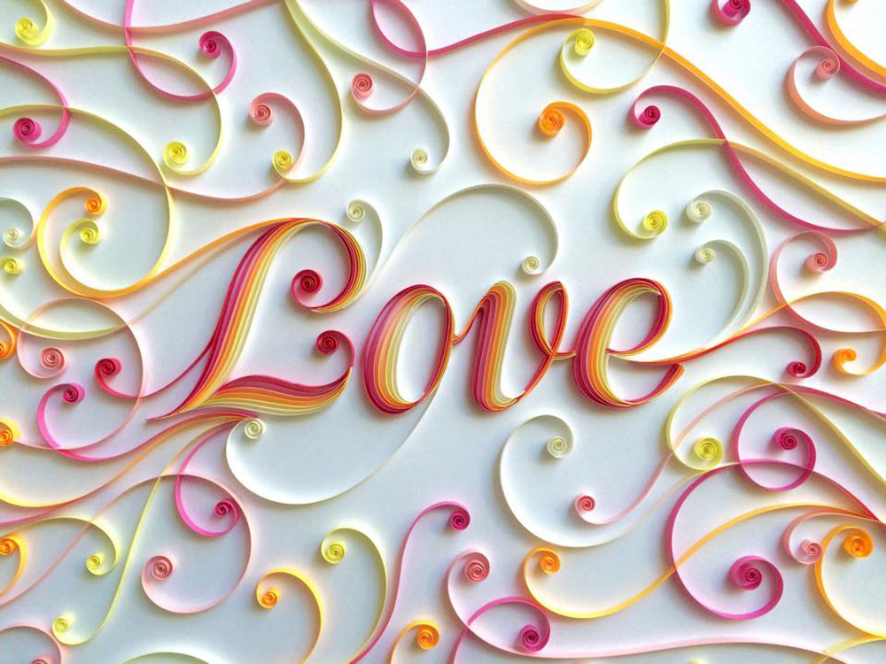 Gorgeous Quilled Typography By Sabeena Karnik 14