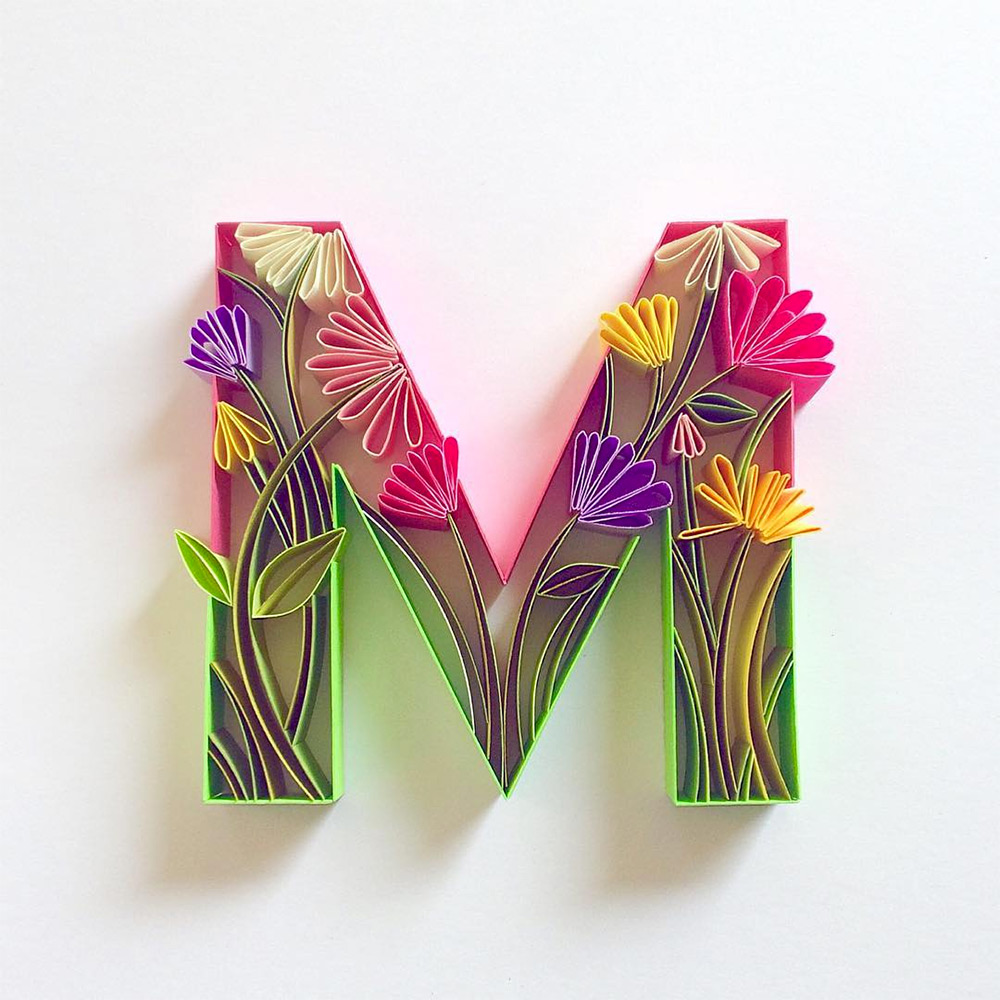 Gorgeous Quilled Typography By Sabeena Karnik 15