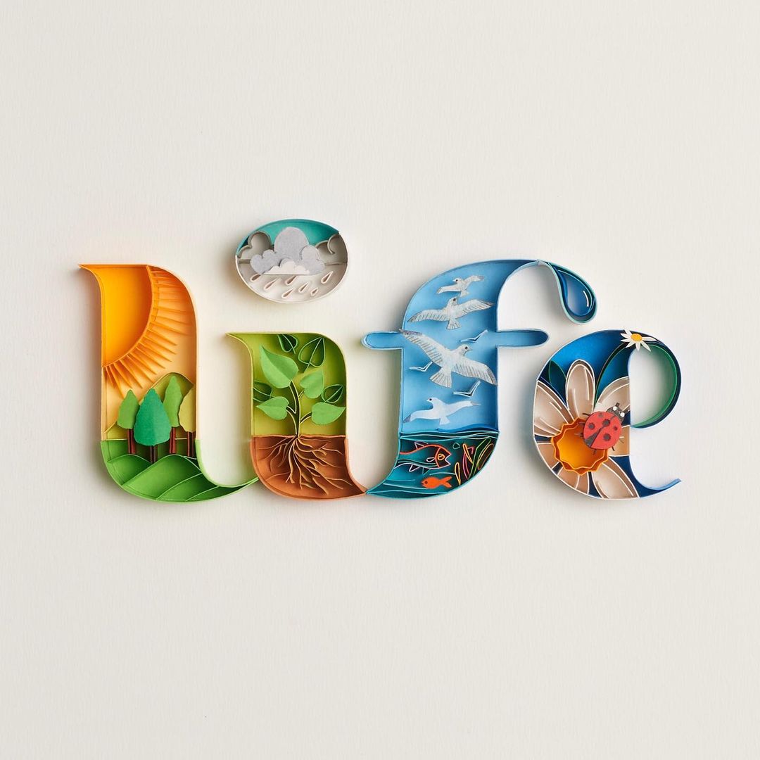 Gorgeous Quilled Typography By Sabeena Karnik 2