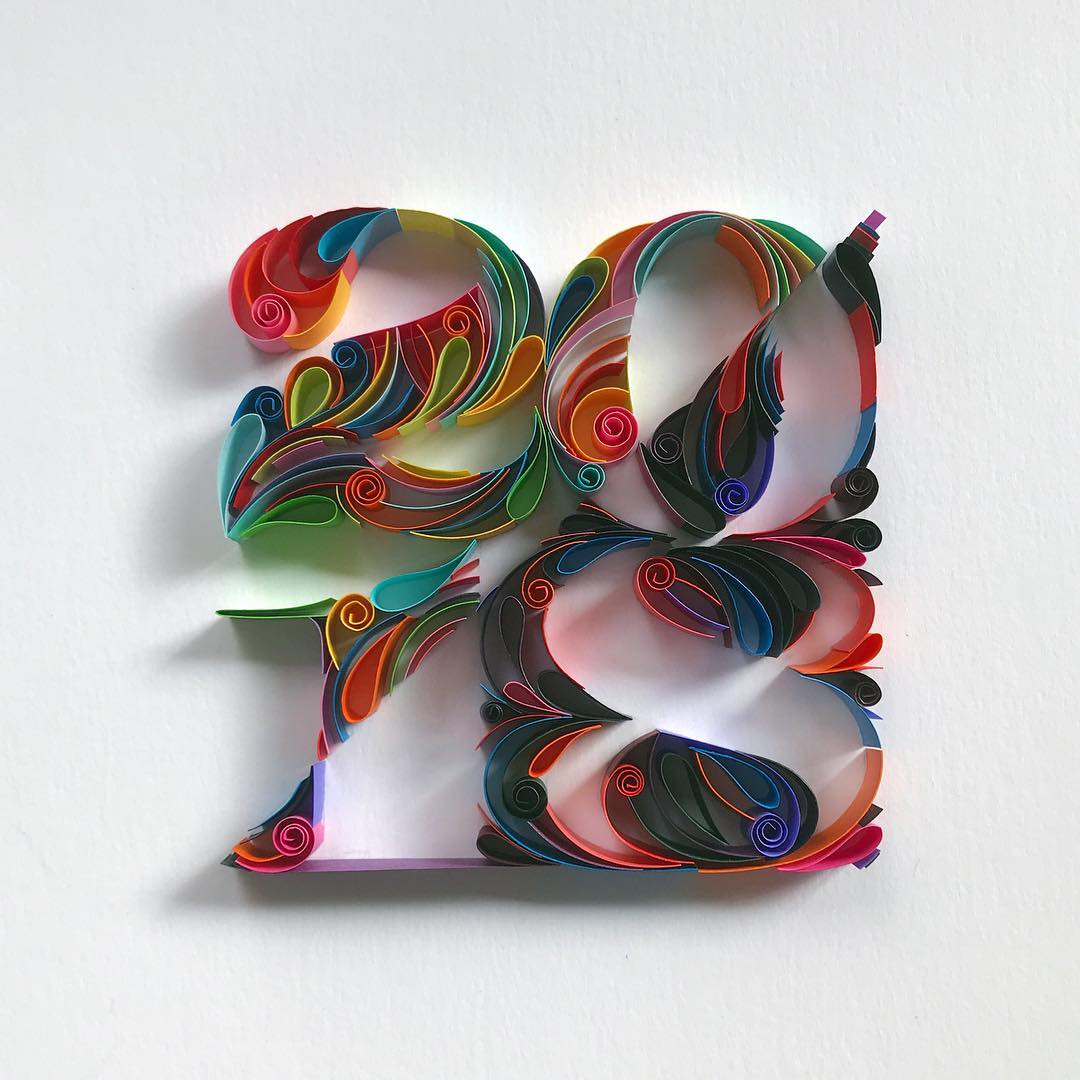 Gorgeous Quilled Typography By Sabeena Karnik 3