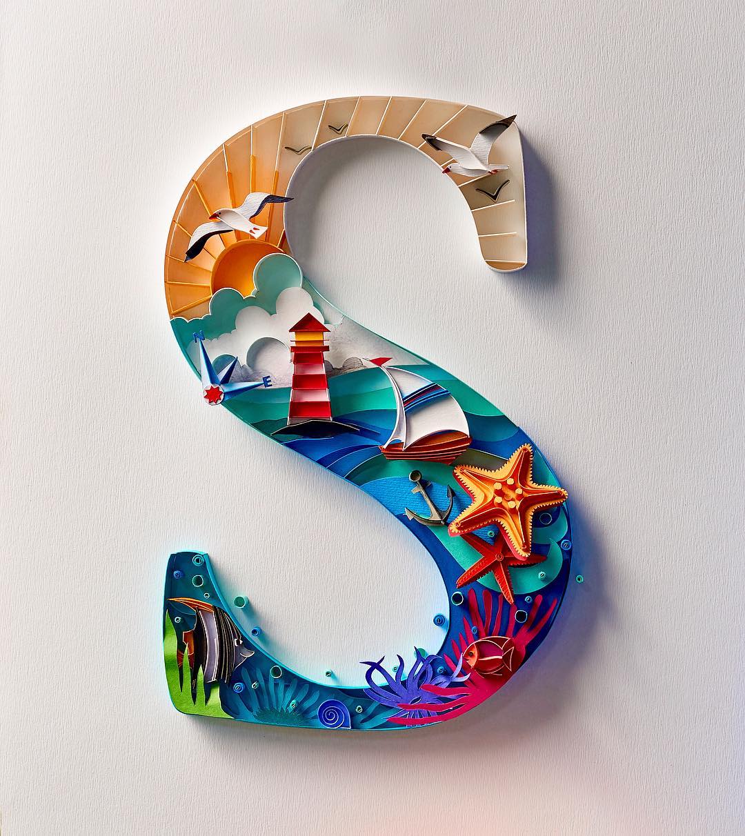 Gorgeous Quilled Typography By Sabeena Karnik 6