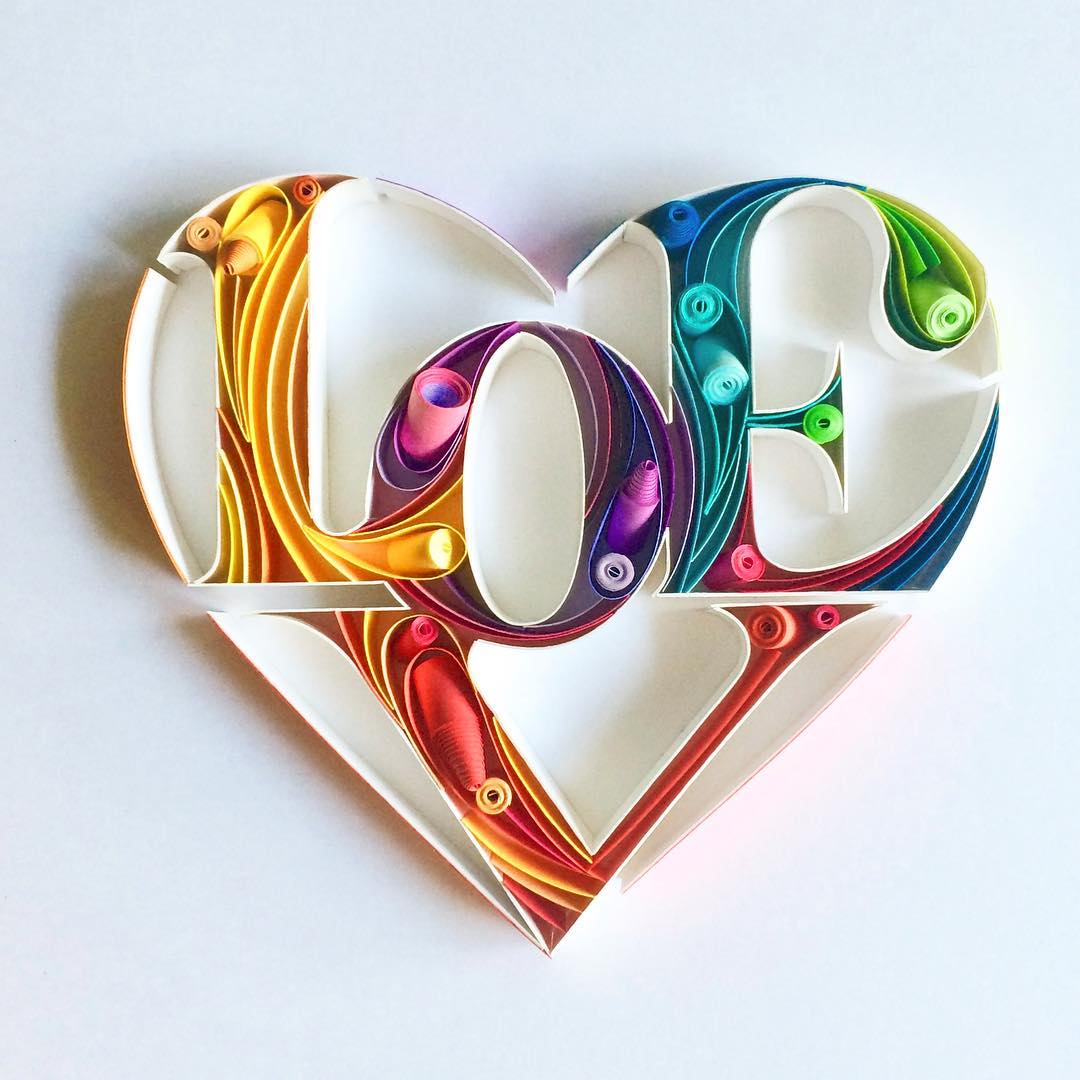 Gorgeous Quilled Typography By Sabeena Karnik 8