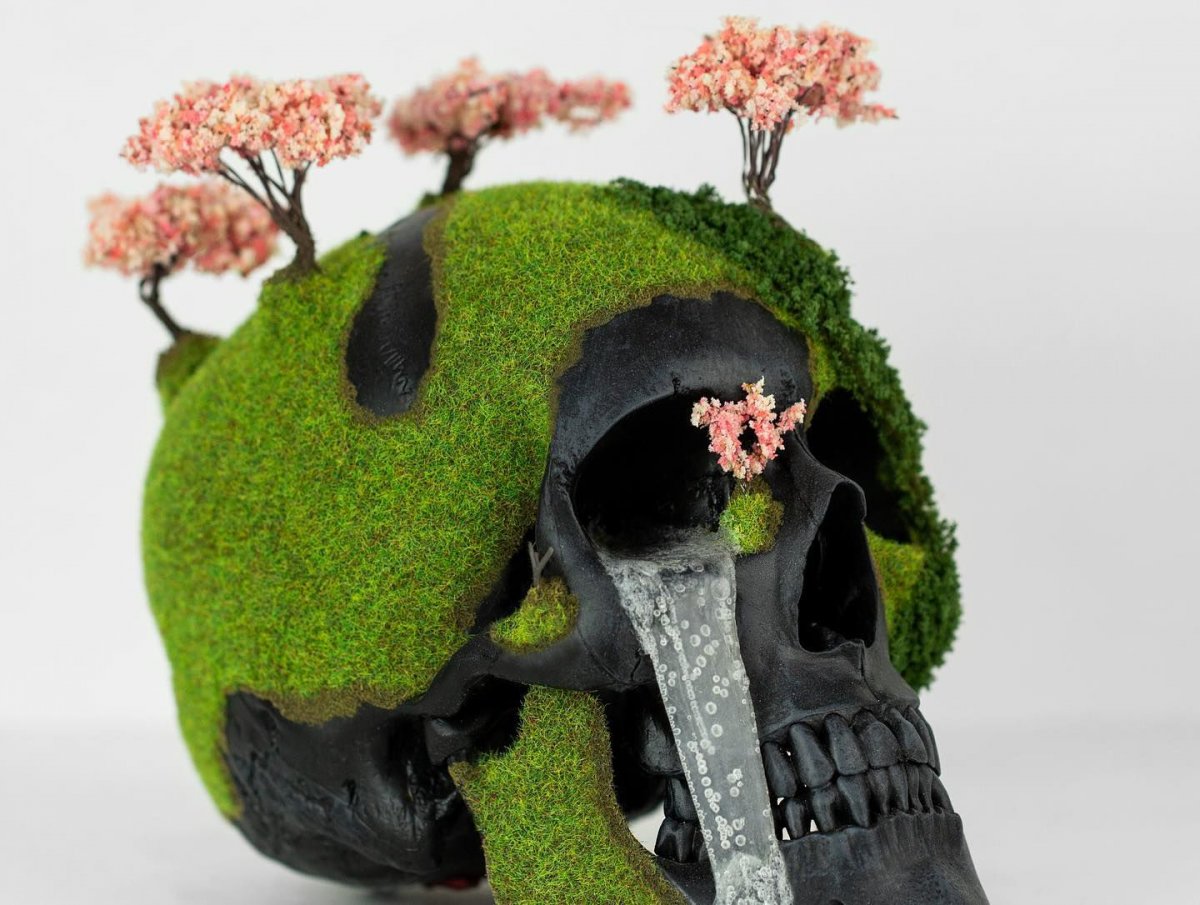 Incredible Human Skull Sculptures By Jack Of The Dust 12