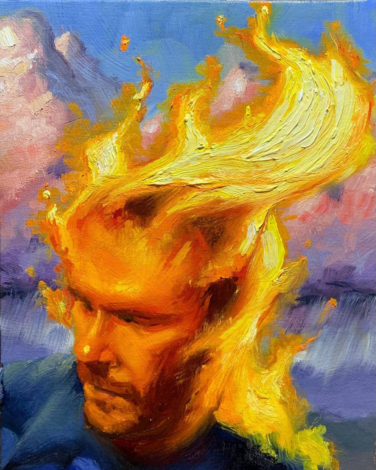 Minds On Fire Reflective Paintings By Rodney Thompson 2
