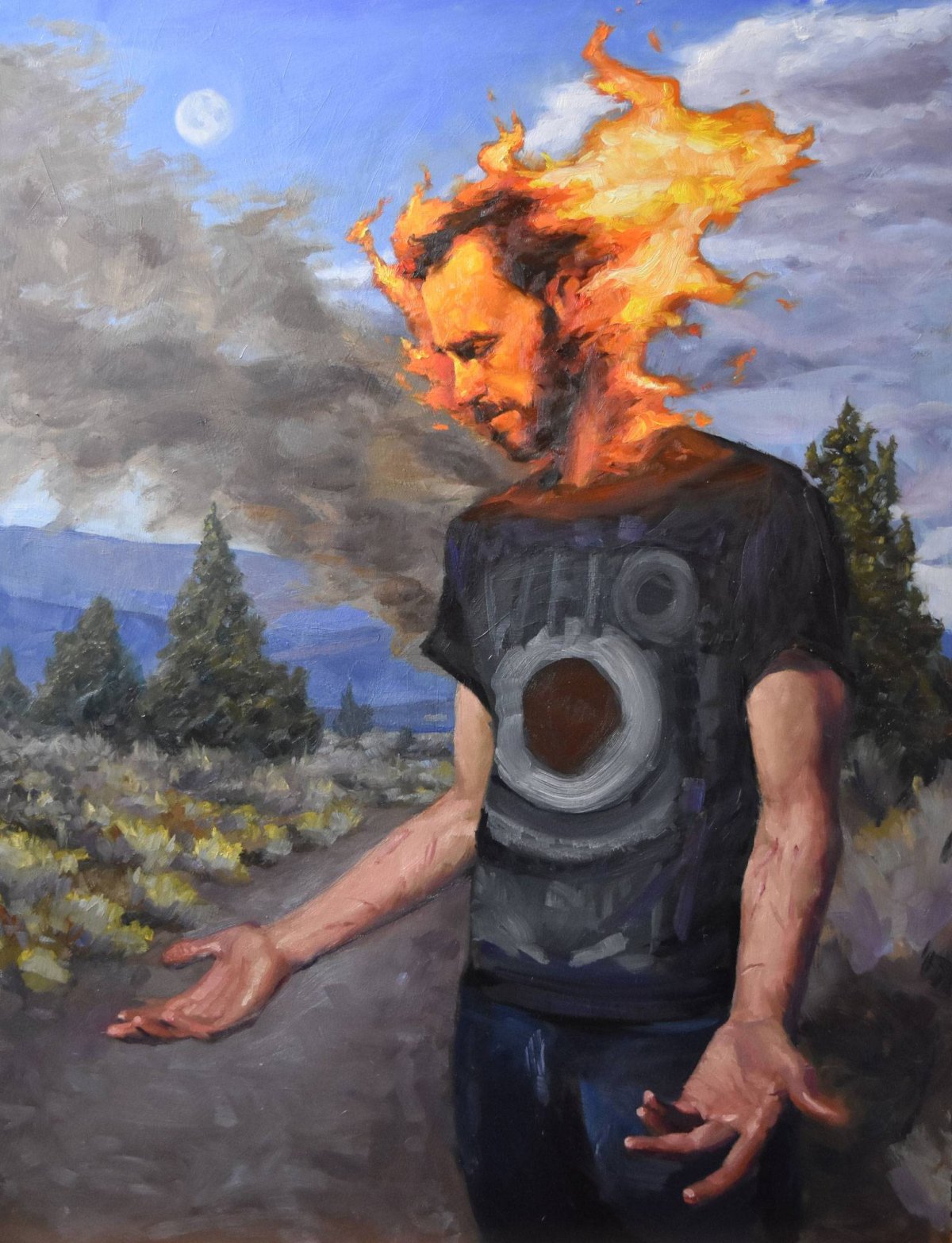 Minds On Fire Reflective Paintings By Rodney Thompson 4