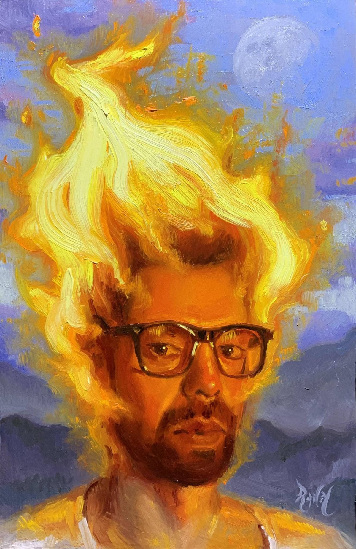 Minds On Fire Reflective Paintings By Rodney Thompson 6