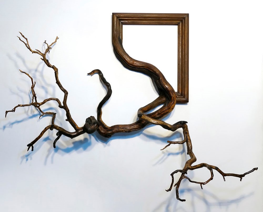 Tree Roots And Branches Fused With Ornate Picture Frames By Darryl Cox