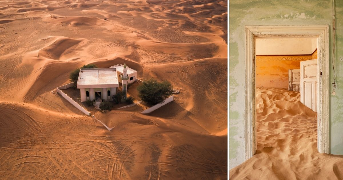 Uninhabited Marvelous Photography Series On Abandoned Houses Buried Under Sand By James Kerwin Sharecover