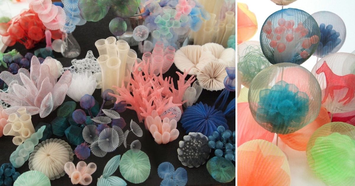 Absolutely Stunning Translucent Textile Sculptures In The Shape Of Organisms And Common Objects By Mariko Kusumoto Sharecover