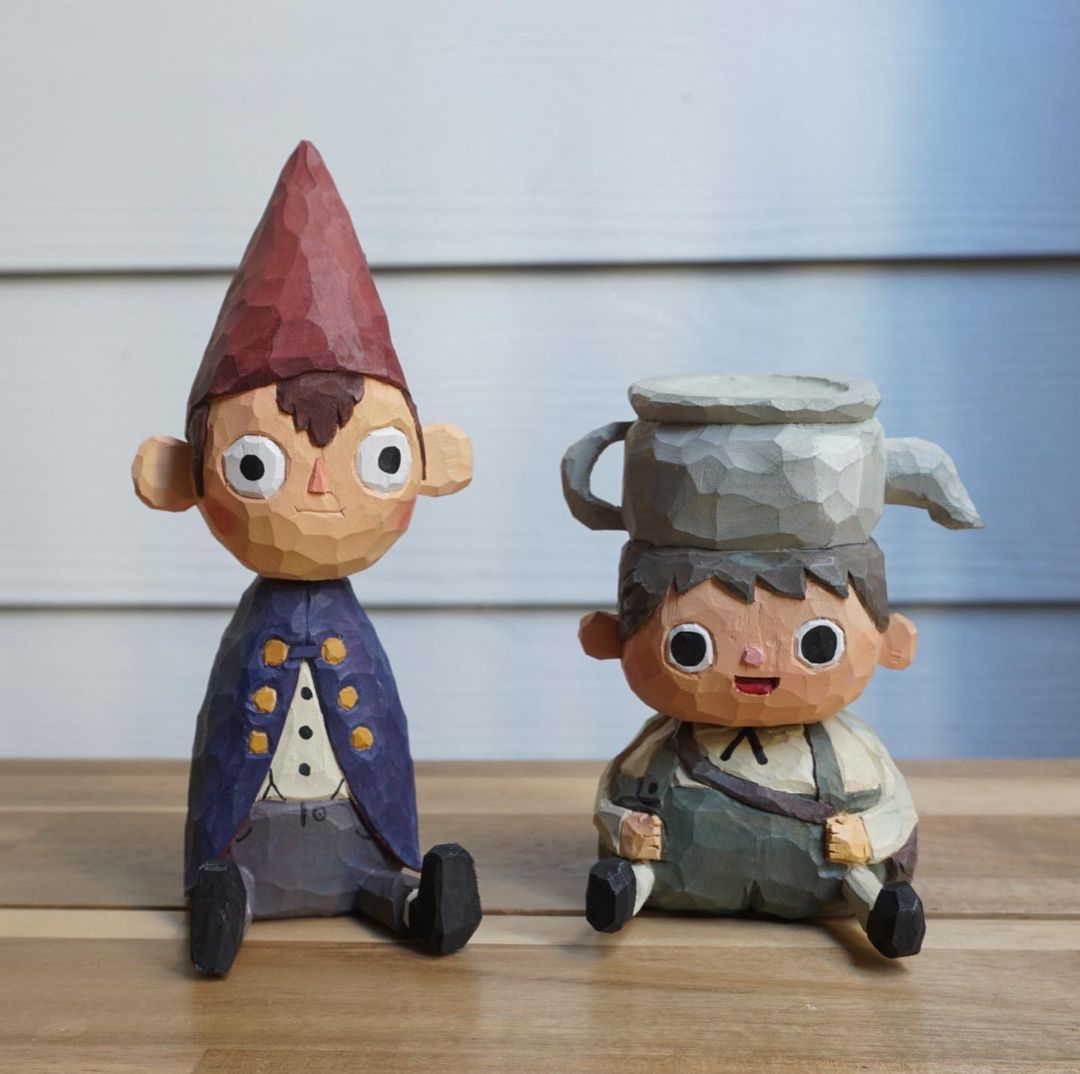 Adorable Cartoon Characters Made From Wood By Parn Aniwat 8