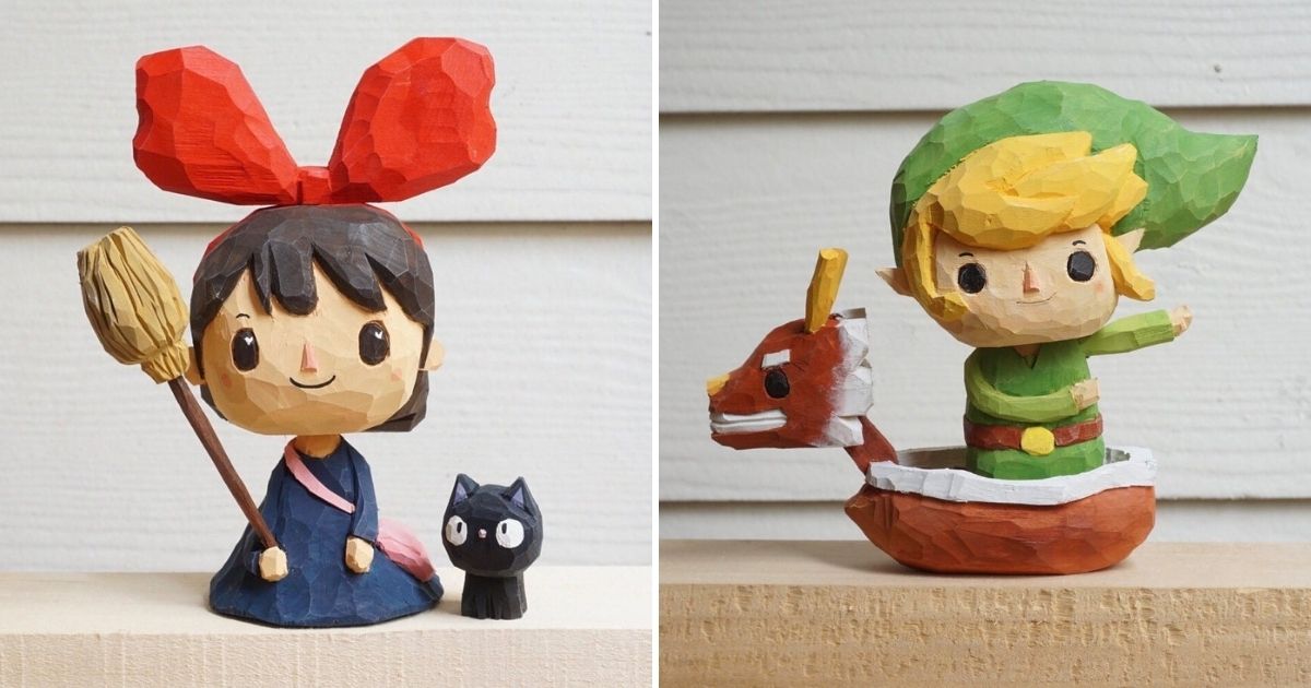Adorable Cartoon Characters Made From Wood By Parn Aniwat Sharecover
