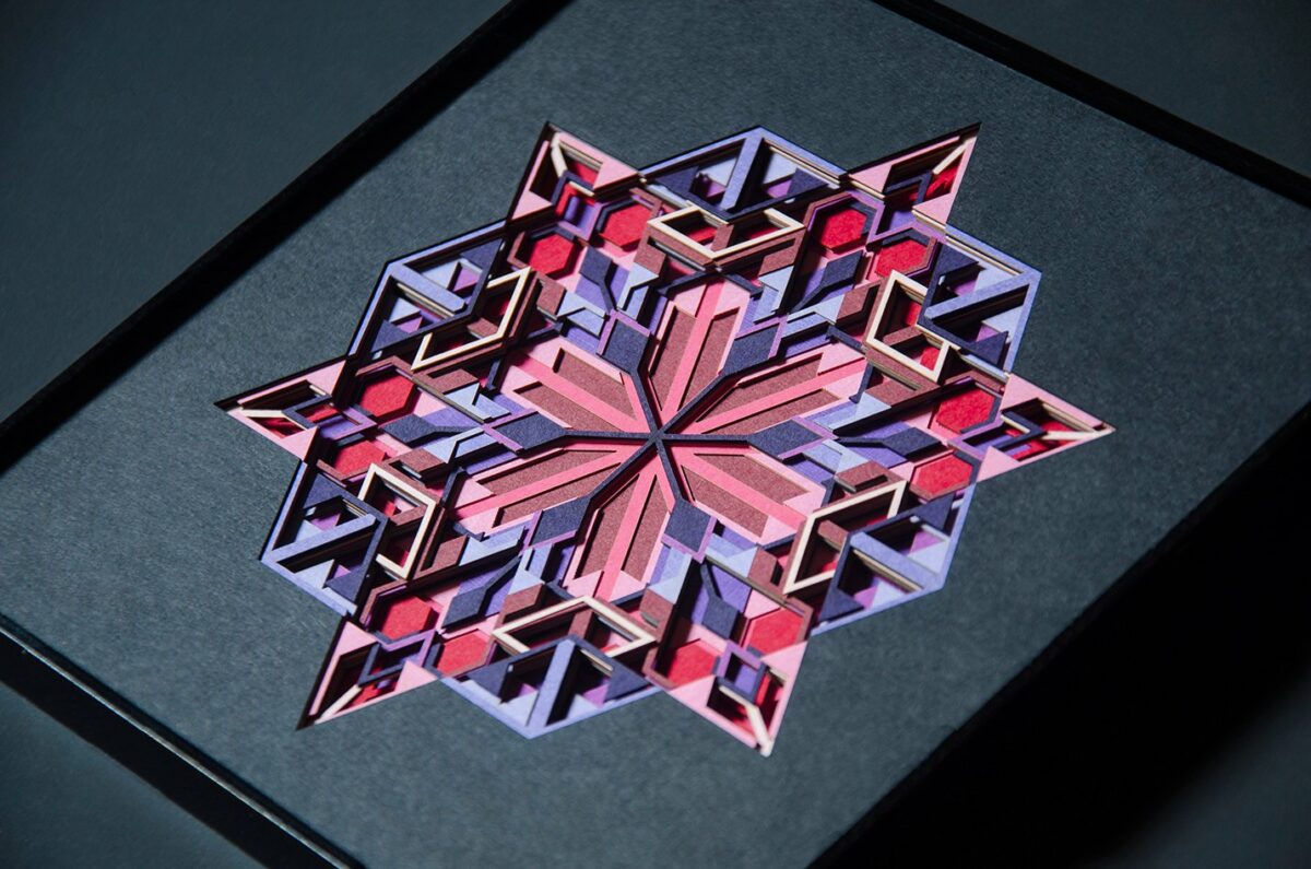Crystal Bloom Stunning Paper Cuttings By Zubin Jhaveri Amethyst Closeup