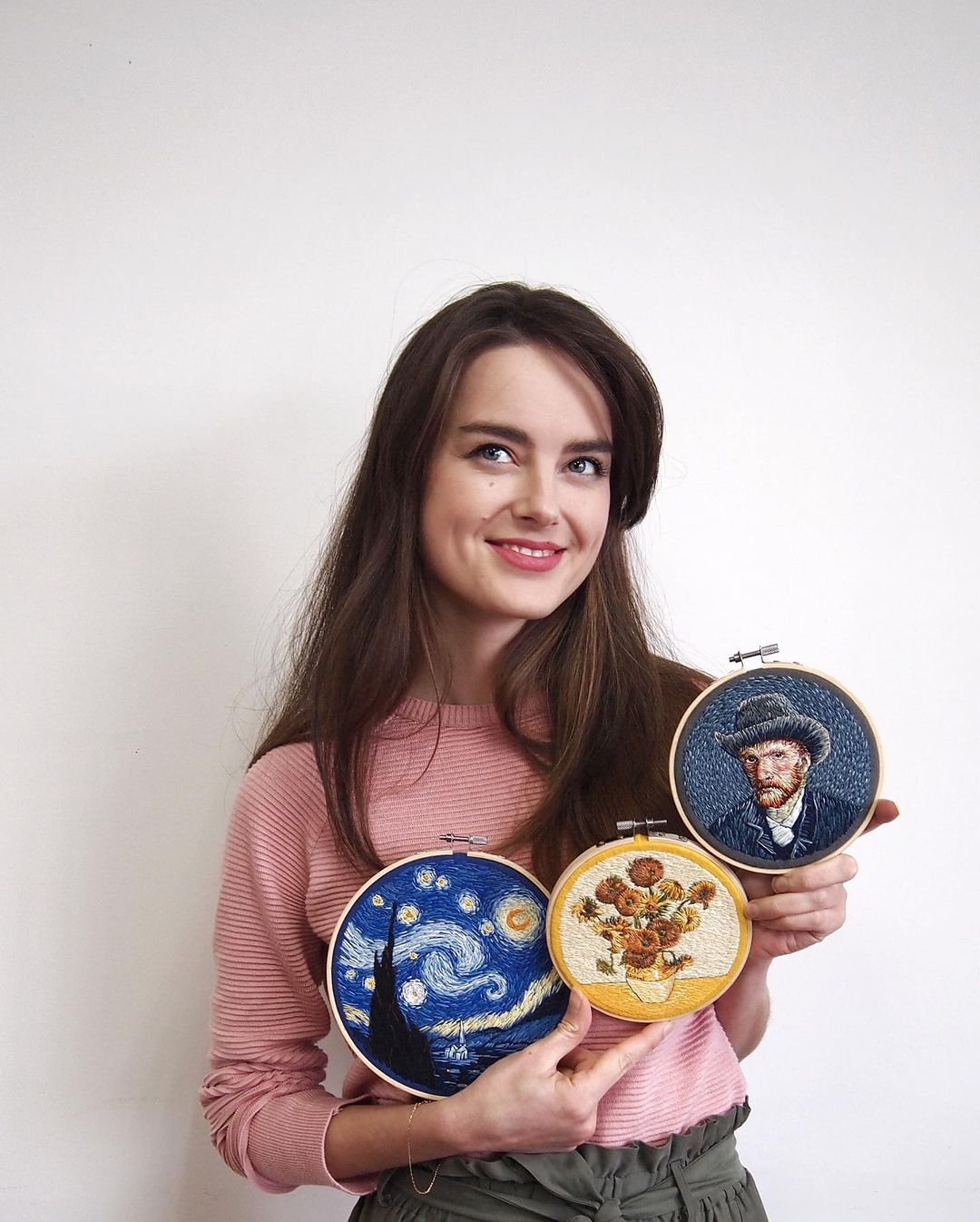 Ira Kutsyna Embroidered Recreations Of Van Gogh And Monet Masters