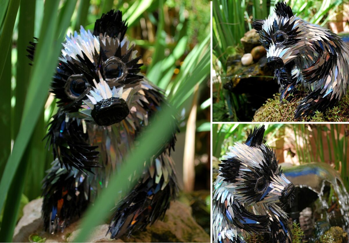 Old Cds Turned Into Fabulous Animal Sculptures By Sean E Avery 3