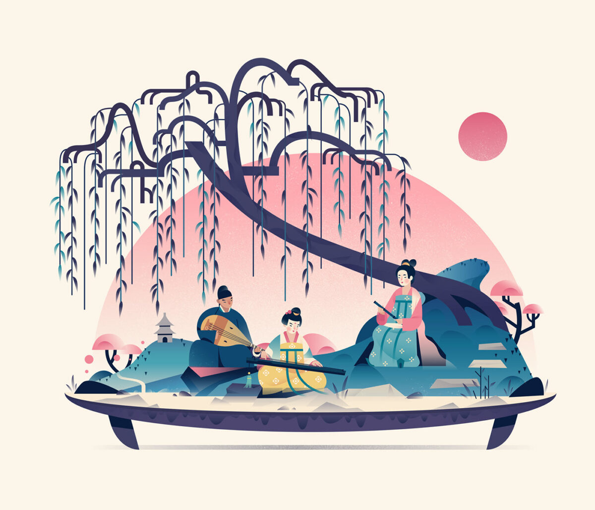 A Year Of Joy In Tang Dynasty Marvelous Illustration Series By Koma Zhang 1