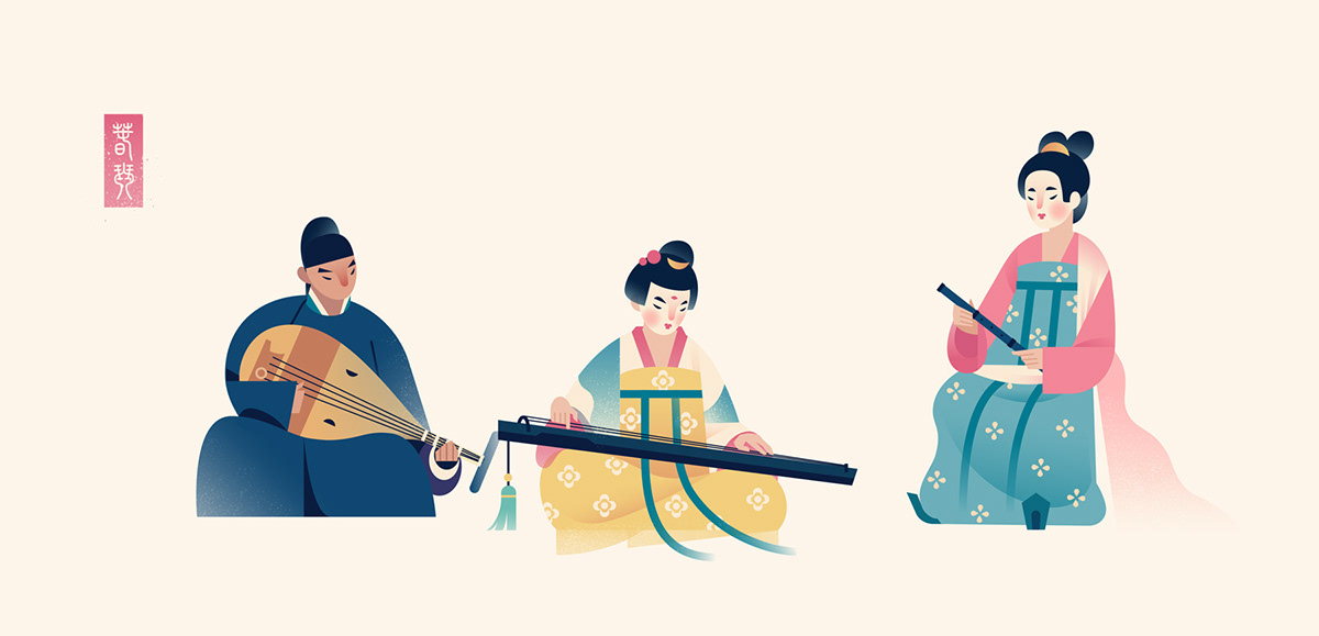 A Year Of Joy In Tang Dynasty Marvelous Illustration Series By Koma Zhang 5