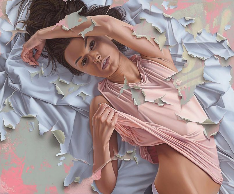 Absolutely Stunning Figurative Paintings With Peeling And Cracking Effects By James Bullough 11
