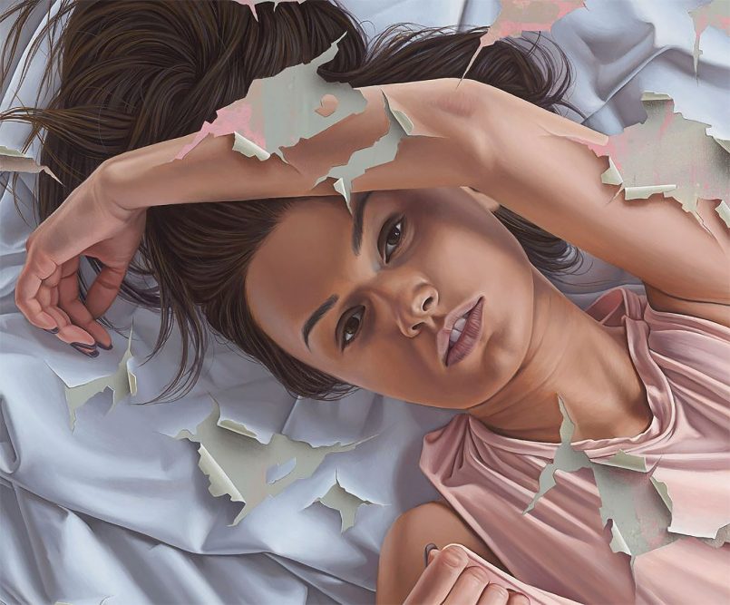 Absolutely Stunning Figurative Paintings With Peeling And Cracking Effects By James Bullough 12