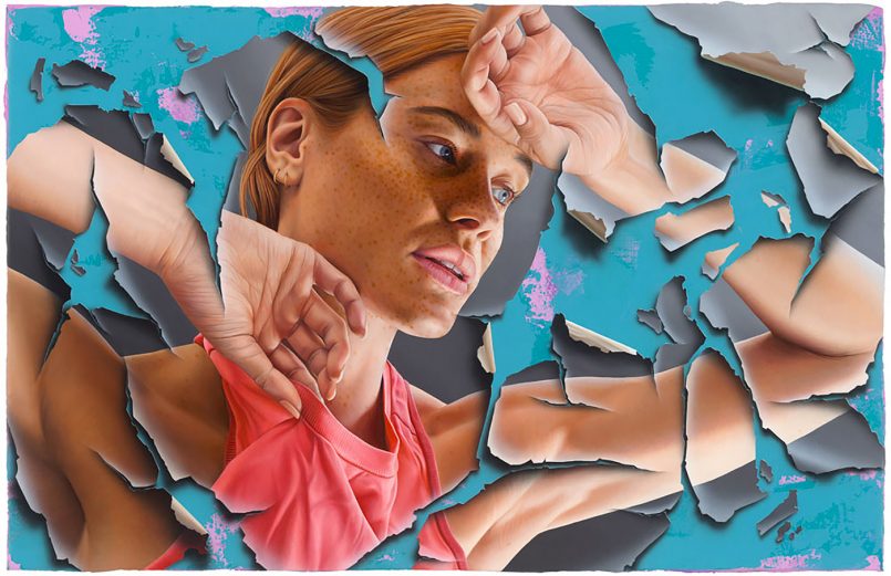 Absolutely Stunning Figurative Paintings With Peeling And Cracking Effects By James Bullough 17