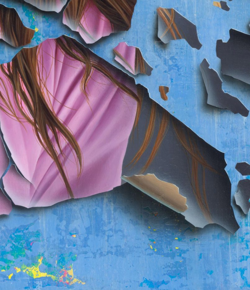 Absolutely Stunning Figurative Paintings With Peeling And Cracking Effects By James Bullough 4