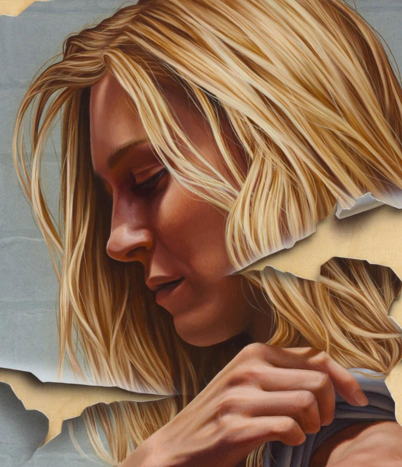 Absolutely Stunning Figurative Paintings With Peeling And Cracking Effects By James Bullough 6