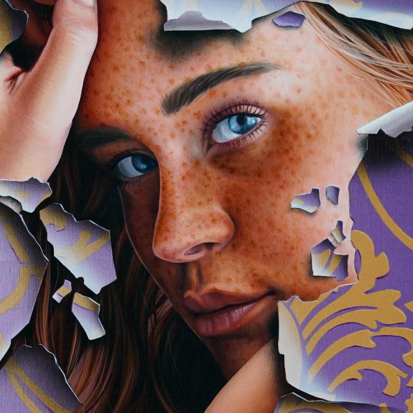 Absolutely Stunning Figurative Paintings With Peeling And Cracking Effects By James Bullough 8