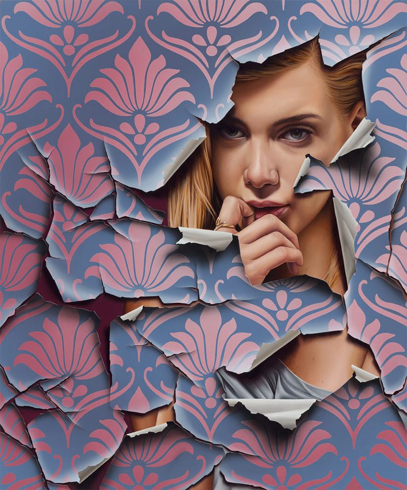 Absolutely Stunning Figurative Paintings With Peeling And Cracking Effects By James Bullough 9