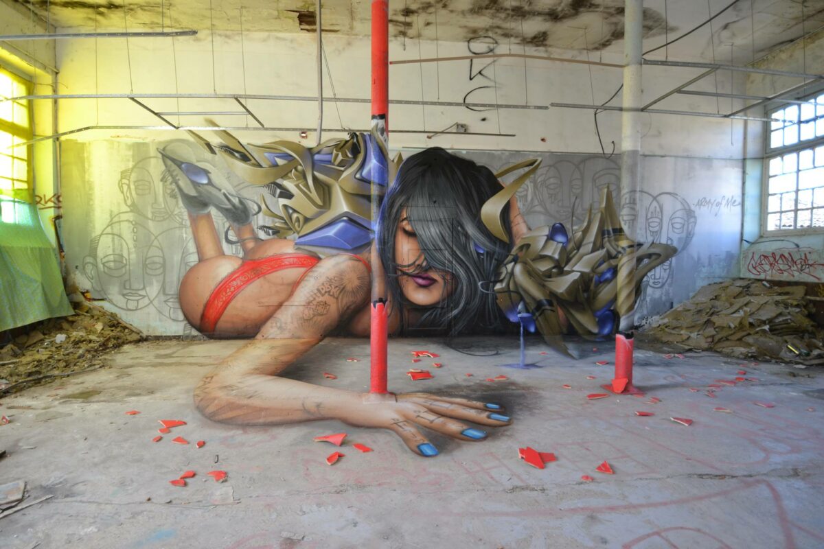 Amazing graffiti with three-dimensional optical illusion by Jeaze Oner 9