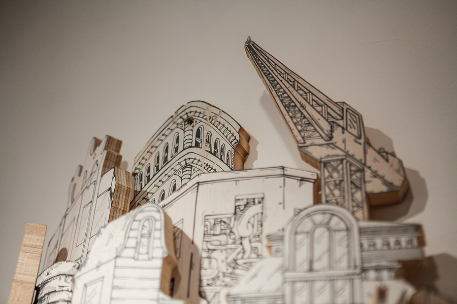 Extraordinary Cities Made From A Combination Of Drawings And Sculptures By Luke Osullivan 16