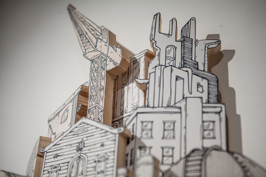 Extraordinary Cities Made From A Combination Of Drawings And Sculptures By Luke Osullivan 36