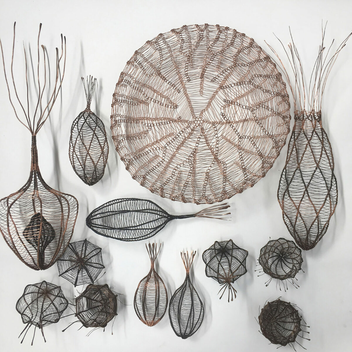 Fascinating Organic Shaped Copper Wire Sculptures By Sally Blake 10