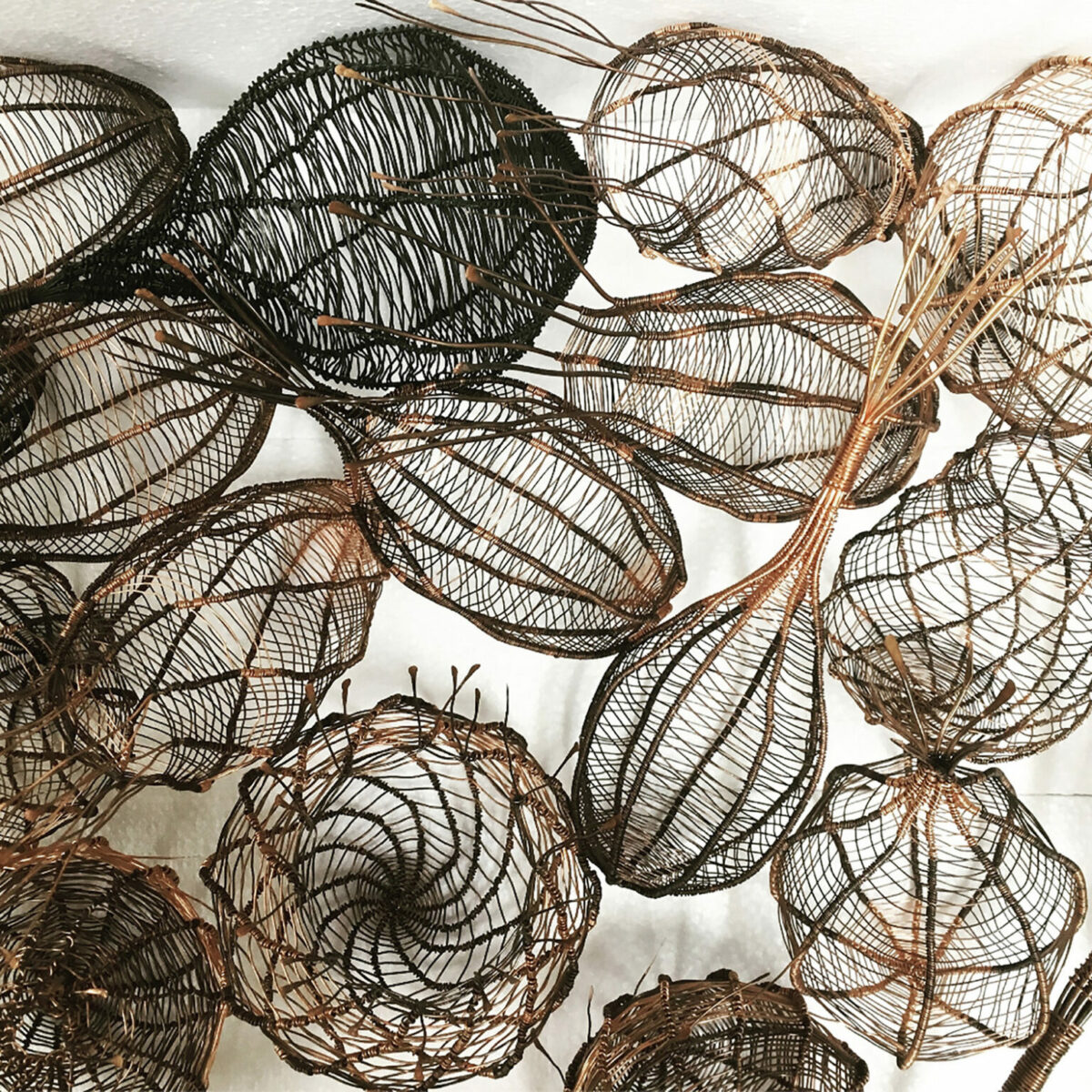 Fascinating Organic Shaped Copper Wire Sculptures By Sally Blake 13