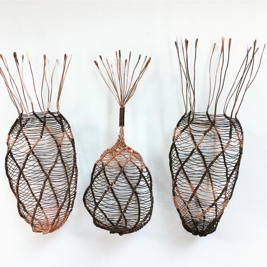 Fascinating Organic Shaped Copper Wire Sculptures By Sally Blake 6