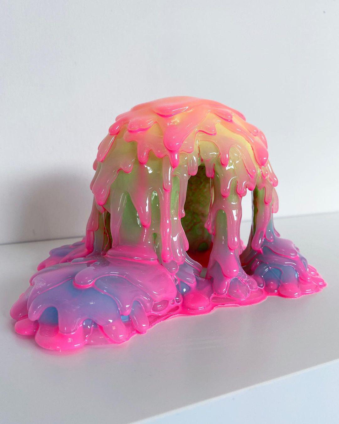 Incredible Drip Blob And Squish Multi Colored Sculptures By Dan Lam 2