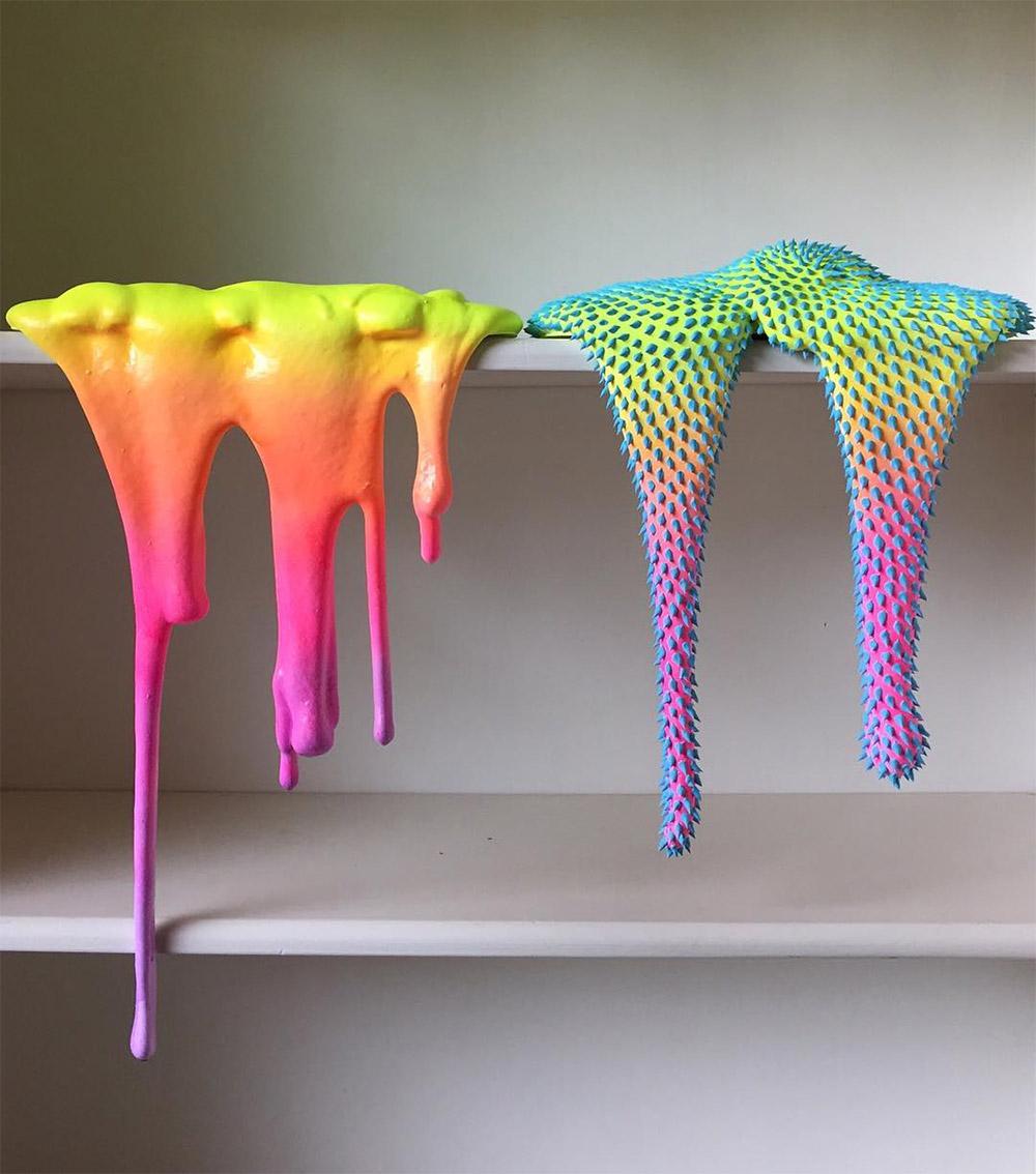 Incredible Drip Blob And Squish Multi Colored Sculptures By Dan Lam 21