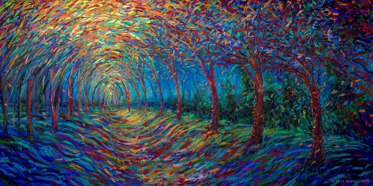 New Ultra Colored Impressionist Paintings By Iris Scott 12