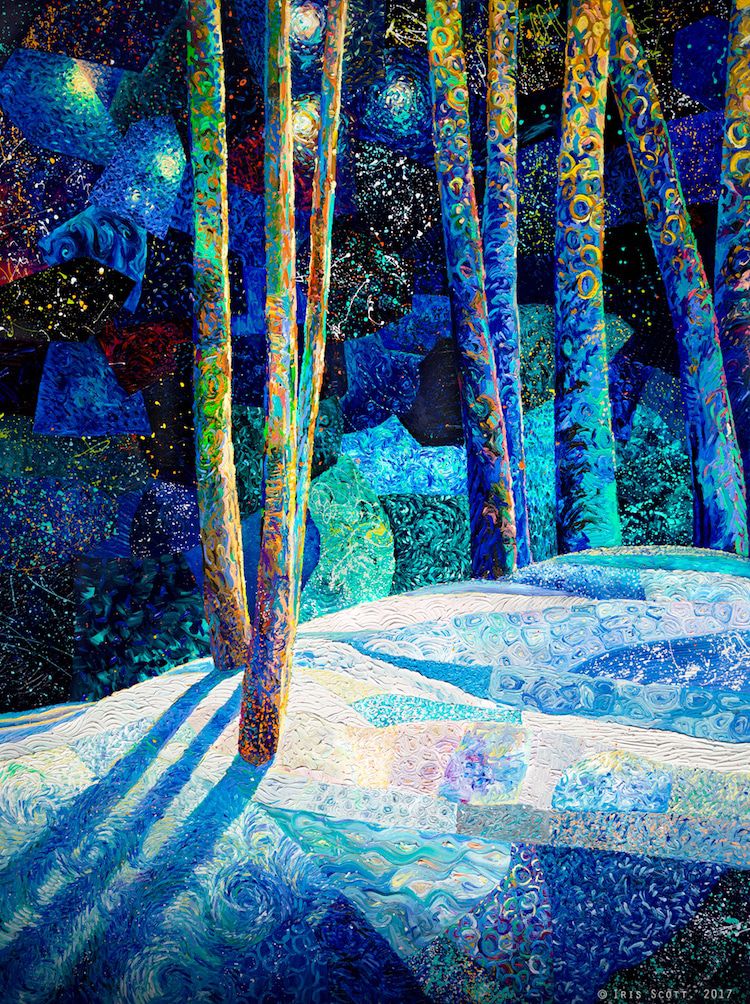 New Ultra Colored Impressionist Paintings By Iris Scott 3