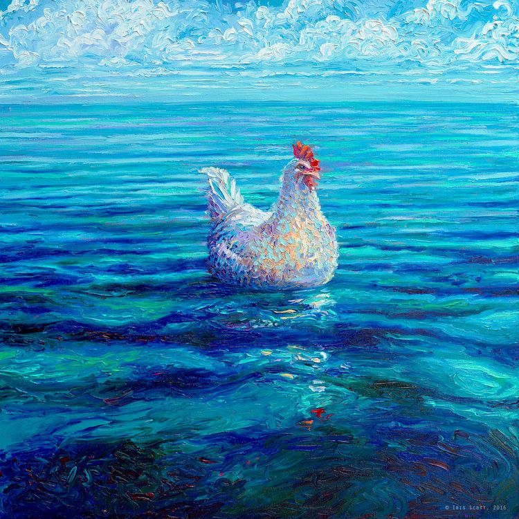 New Ultra Colored Impressionist Paintings By Iris Scott 6