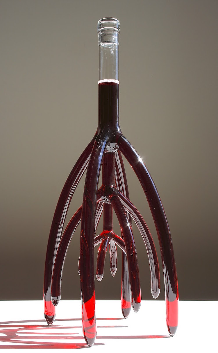 The Incredible Wine Bottles Inspired By Blood Vessels And Roots Of Etienne Meneau 16