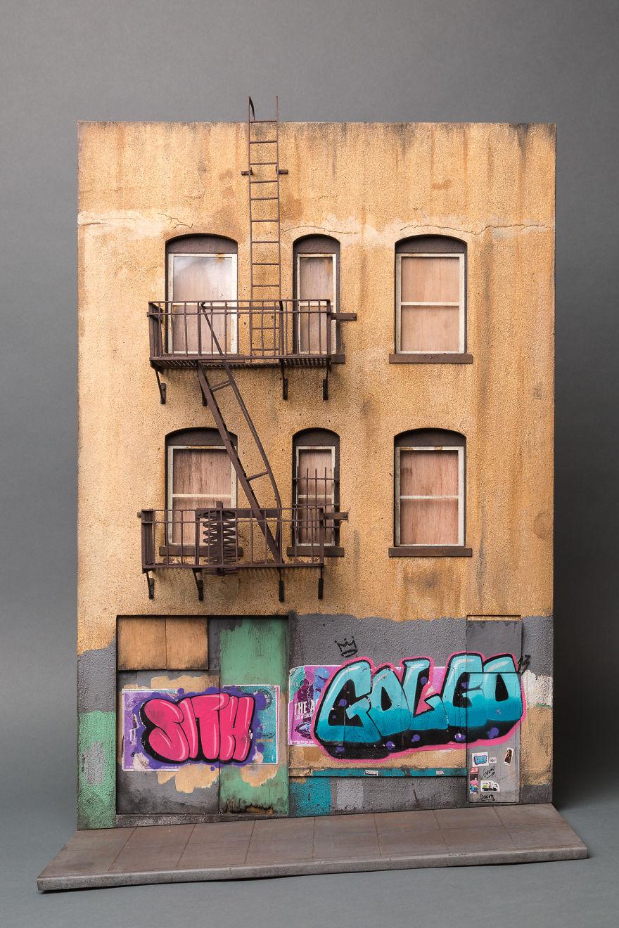 The Ultra Detailed Realistic Miniatures Of Urban Scenarios Inspired By Decaying City Areas Of Joshua Smith 24