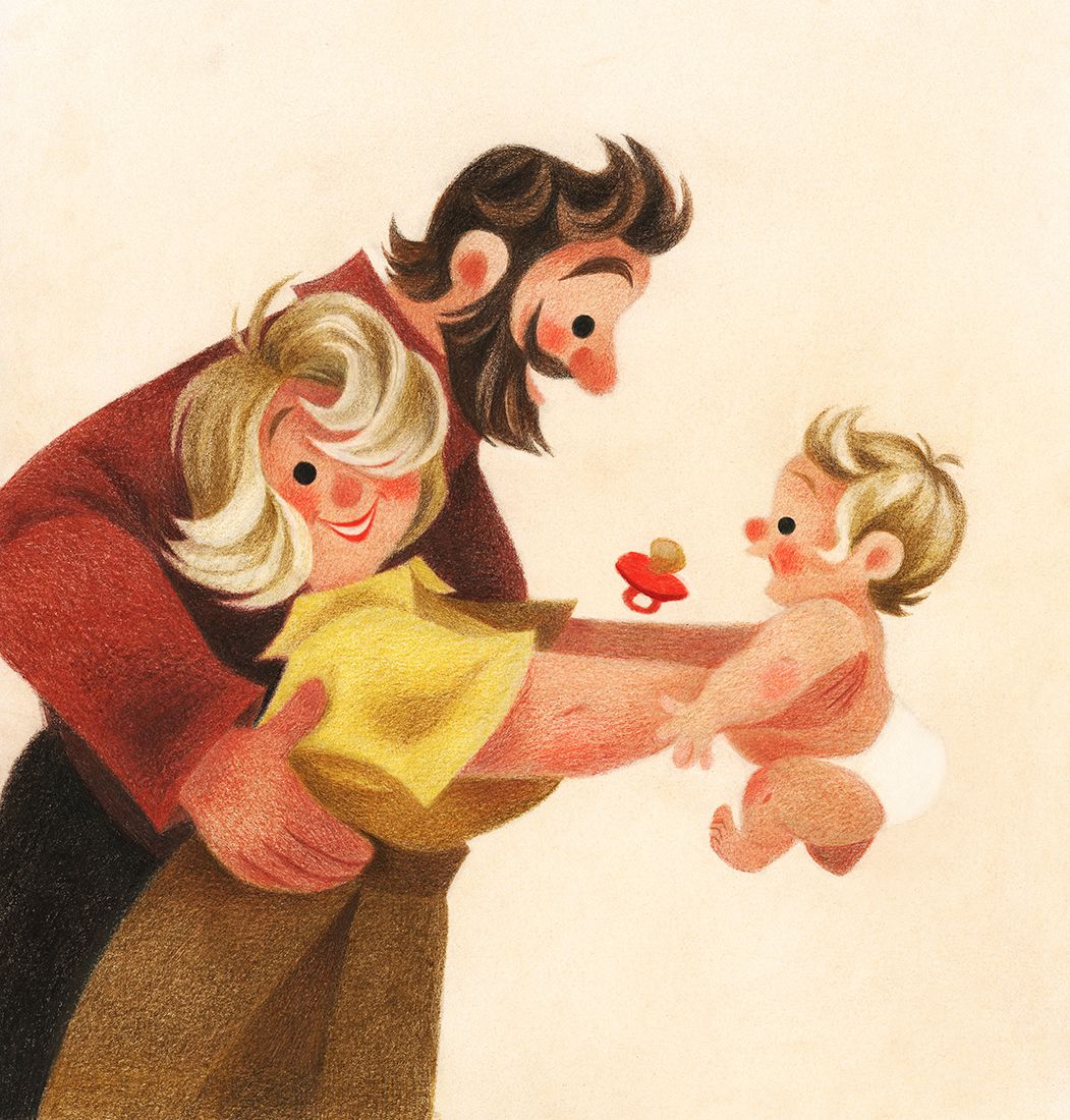 When Santa Was A Baby Beautiful Illustration Series By Genevieve Godbout 1