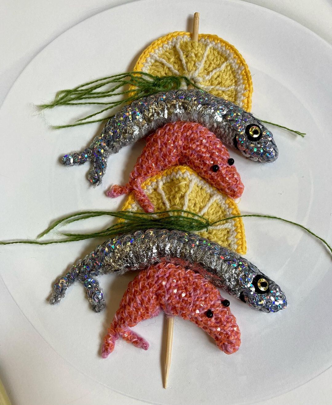 Amusing Seafood Textile Sculptures By Kate Jenkins 1