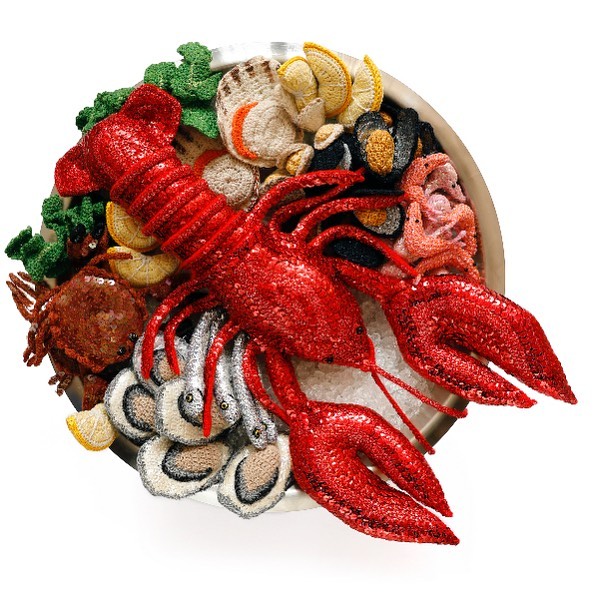 Amusing Seafood Textile Sculptures By Kate Jenkins 2