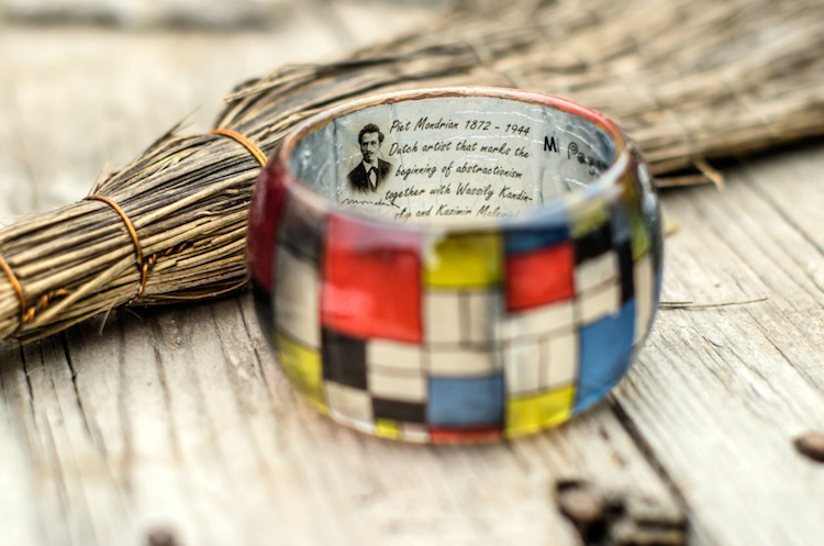 Colorful Resin Bangles Printed With Famous Paintings By Pagane Uniques 10