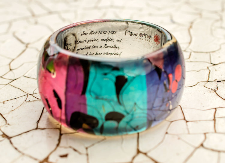 Colorful Resin Bangles Printed With Famous Paintings By Pagane Uniques 12