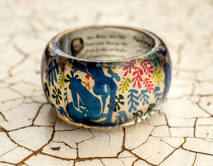 Colorful Resin Bangles Printed With Famous Paintings By Pagane Uniques 3