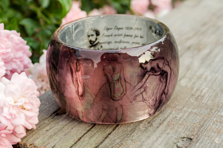 Colorful Resin Bangles Printed With Famous Paintings By Pagane Uniques 5