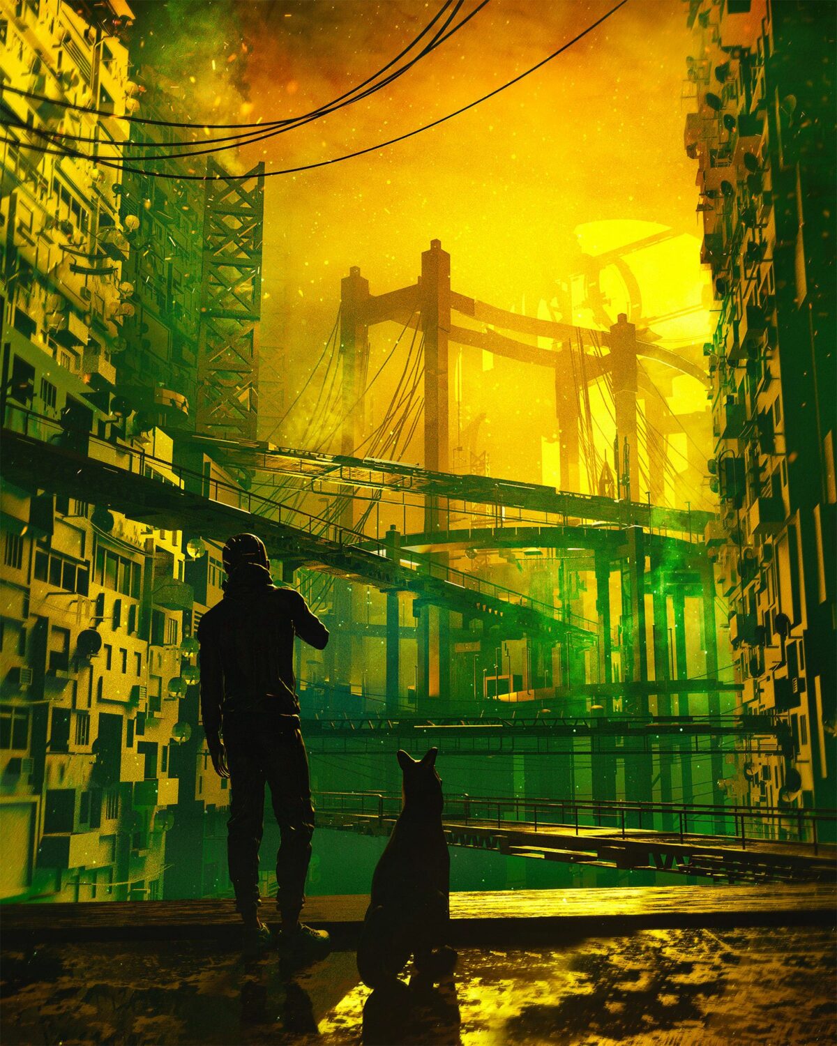Extraordinary Illustrations Of Cyberpunk Cities By Dangiuz 2